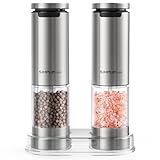 SIMPLETASTE Salz und Pfeffermühle, Elektrischer Salz und Pfefferstreuer...