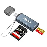 Vanja SD Kartenleser, USB-C 2 in 1 SD/TF Speicherkartenleser für SD/Micro...