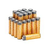 Amazon Basics AA-Alkalisch batterien, leistungsstark, 1,5 V, 20er-Pack...