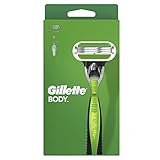 Gillette Body Rasierer Herren, Körperrasierer + 1 Rasierklinge mit 3-fach...
