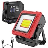 AuRiver LED Arbeitsleuchte, 2000 Lumen Super Helle Werkstattlampe, Akku...