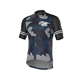 Crossedge Herren-Fahrradtrikot, kurzärmelig, atmungsaktiv und schnell...