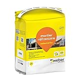 Schamottmörtel zur Montage und Montage von Schamottsteinen, 5 kg, WEBERCEL...