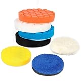 7tlg Polierpads 125mm Polierschwamm Wachs Schwämme Auto Polierschwämme...