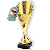 Larius Pokal (21cm, 220g) – Edle, universelle Trophäe mit Marmorsockel...