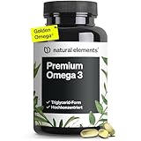 Premium Omega 3-120 Kapseln - 1000 mg Fischöl pro Kapsel mit EPA und DHA -...