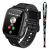 PIULAXIU 4G Smartwatch Kinder mit langanhaltendem Video-und Telefonanruf,...