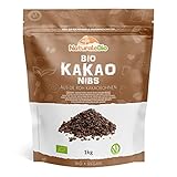 Roh Kakao Nibs Bio 1Kg. Organic Raw Cacao Nibs. Rohkost, natürlich und...