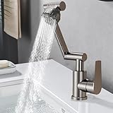 1080° Wasserhahn-Strahlregler, 2 Modi Einstellbar 360° Multidirektionale...