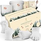 SOULBABY® Gipsabdruck Baby Hand und Fuß [4 Abdrücke] I 100% Made in...