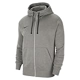 Nike Herren Team Club 20 Kapuzenjacke, Dk Grey Heather / Schwarz Schwarz, M...