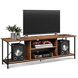 WLIVE TV Schrank Lowboard für Fernseher bis zu 65 Zoll, Fernsehschrank TV...