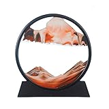 Aoderun Sandbilder Zum Drehen 3d Sanduhr Büro Deko Sand Rundes Glas...