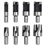 Oiieco 8 Stück Holz Plug Cutter Bohrer, Klaue Konische Bohrer...