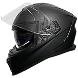 Integralhelm Helm Motorradhelm Rollerhelm RALLOX 69-2 Größe L matt...