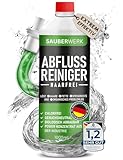 SauberWerk® - Profi Abflussreiniger & Rohrreiniger „Haarfrei“ (1L) -...