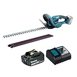 Makita DUH523Z+BL1830B+DC18RC Heckenschere + 1 Akku 18 V 3 Ah Li-Ion +...