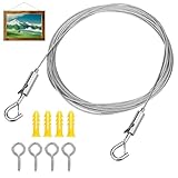 Drahtseil Rankhilfe Set 5 m, Stahlseil mit Ösen 2mm Edelstahl Draht Seil...