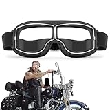 Motorradbrille Winddicht Fliegerbrille Motorrad Retro Motorradbrille Herren...