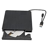 Externes CD DVD Laufwerk, USB 3.0 Typ C CD DVD Brenner Lesegerät,...