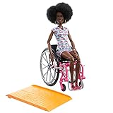Barbie-Puppe mit Rollstuhl und Rampe, Kinderspielzeug, Barbie Fashionistas,...