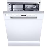 Midea SF 5.60NW14C Geschirrspüler 60cm Freistehend & Unterbaufähig, 14...