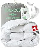 Welldora Komfort Bettdecke 200x200 | 100% Extraweiche Federn & Daunen |...