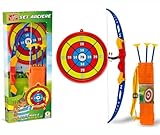 Bogenschützen Set Bogen mit Ziele + 3 Pfeile Spiel Kinder