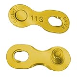 TAYA 11-Gang-Fahrrad-Kettenverbindungsglieder, SCL-18, 2 Sets (Titan Gold)