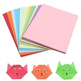100 Blatt A6 Basteln Buntpapier, 10 unterschiedlichen Farben als Set, 180...