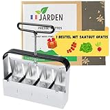 Jarden® Manuelle Erdballenpresse Anzucht – 4X quadratische Erdballen...