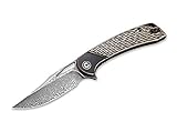 WE Knife Unisex – Erwachsene Dogma Damascus Copper Black Taschenmesser,...