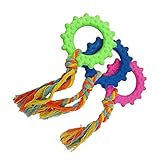 MagiDeal 3-teiliges Kauspielzeug für Hunde, Kaugummi-Kreis, , für...