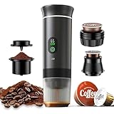 C70A Akku Kaffeemaschine 12V Espressomaschine Tragbare Kaffee Maker für...