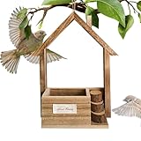 Futterhaus für Vögel – Zedernholzfeeder, Design mit großer Kapazität...