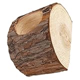 VICASKY Rustikaler Holzstumpf Blumentopf für Sukkulenten Pflanzkübel...