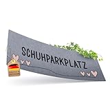 ElbFuchs® Schuhparkplatz Fußmatte 100x35cm | Ideale Schuhmatte...