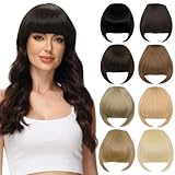 PARXITN Clip in Bangs Clip in Pony Haarverlängerungen Synthetische Flat...