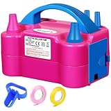 FLSEPAMB Luftballonpumpe Elektrisch, 600W Motor Ballonpumpe Elektrisch...