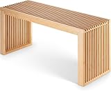 BAM BOO BOX Sitzbank aus Bambus – stabile Holzbank ohne Lehne für Flur,...