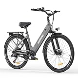 MileCity1 26' E-Bike für Erwachsene, 7 Gang Elektrofahrrad mit...