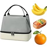 Isolierte Lunchtasche – doppellagige Lunchtasche, Thermo-Lunchtasche |...