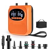 Mojimdo Elektrische SUP Pumpe 20PSI, Mit Akku, 5 Modi & Custom Modus,...
