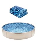 VEVOR Runde Poolfolie, φ 549x120 cm, Innenfolie, Ersatzfolie, Innenhülle,...