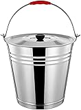 Ascheeimer Mit Deckel, Edelstahl, Zum Grillen, Für Kohle, Unverzichtbare...