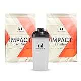 Myprotein Impact Creatine Monohydrate Pulver 250g x 2 und Mischflasche 600...