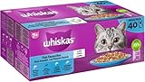 WHISKAS® Multipack Portionsbeutel Senior 7+ Fisch Auswahl 4 Varietäten...