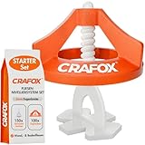 CRAFOX Fliesen Nivelliersystem 2mm Set | 150x Laschen & 100x Hauben |...