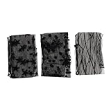 Yardwe 3 Paare Damen Lange Ultradünne Spitzen-Armstulpen Fingerlos...