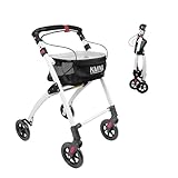 KMINA PRO - Rollator Schmal für Wohnung, Faltbarer für Senioren, Indoor...